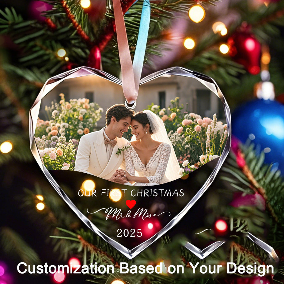 Custom Made, Ships in 1-2 Days Transparent Christmas Tree Decorations