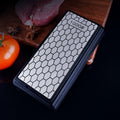 Double-Sided Diamond Honeycomb Knife Sharpener for Home Kitchen - Quick Sharpening Stone &amp; Rod