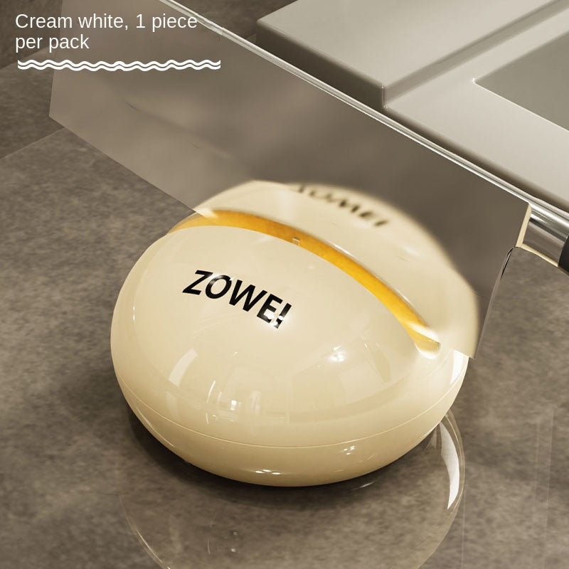 Suction Cup Round Stone Knife Sharpener for Kitchen Knives &amp; Scissors, Quick Sharpening Tool