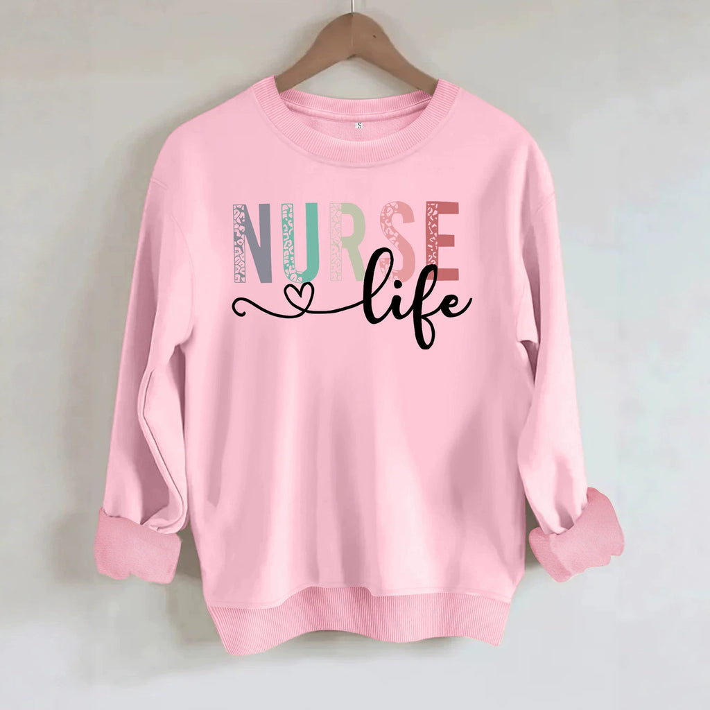 Loose velvet sweatshirt