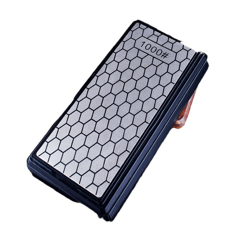 Double-Sided Diamond Honeycomb Knife Sharpener for Home Kitchen - Quick Sharpening Stone &amp; Rod