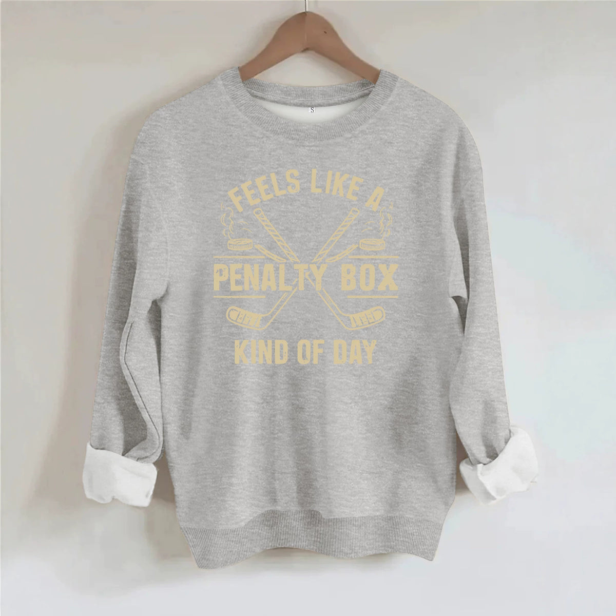 Round neck fleece hoodie
