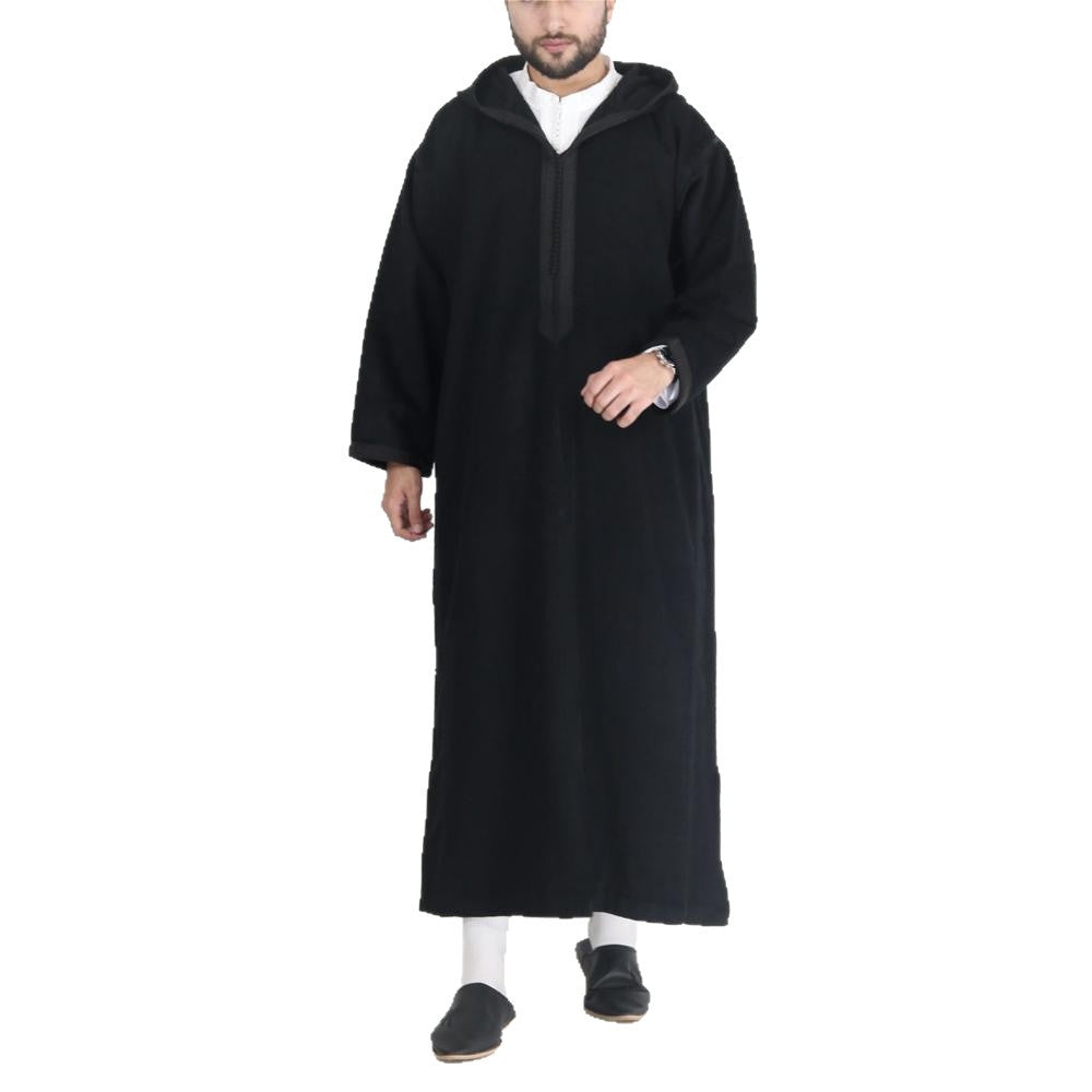 Long men's hooded shirt